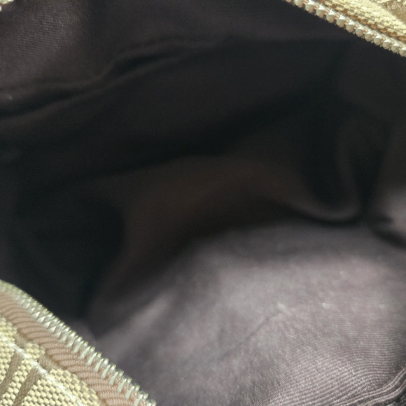 Coach Legacy Signature Small Pouch Shoulder Handbag, In Tan And White - Picture 5 of 9